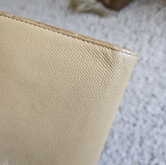 Chanel Tan Neutral Cream Beige Leather Long Flap Tan Wallet - Picture 5 of 15